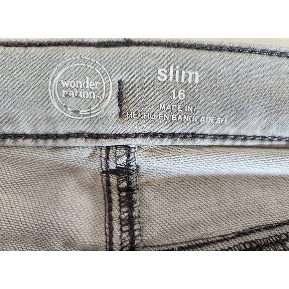 Wonder Nation Slim Jeans Size 16 Adjustable Waist - Picture 6 of 9